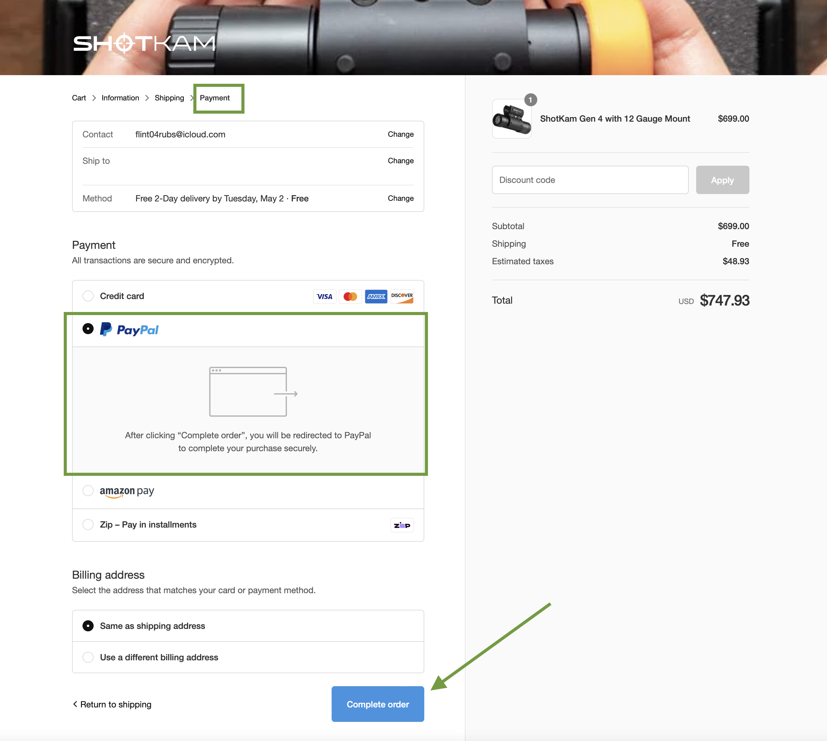 ShotKam_Checkout_Page.png
