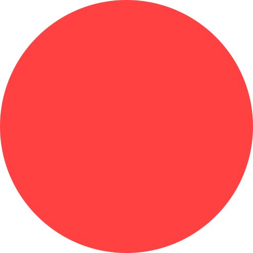 röd cirkelikon